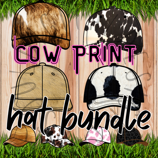 Cow Print Hat Bundle DIGITAL DOWNLOAD