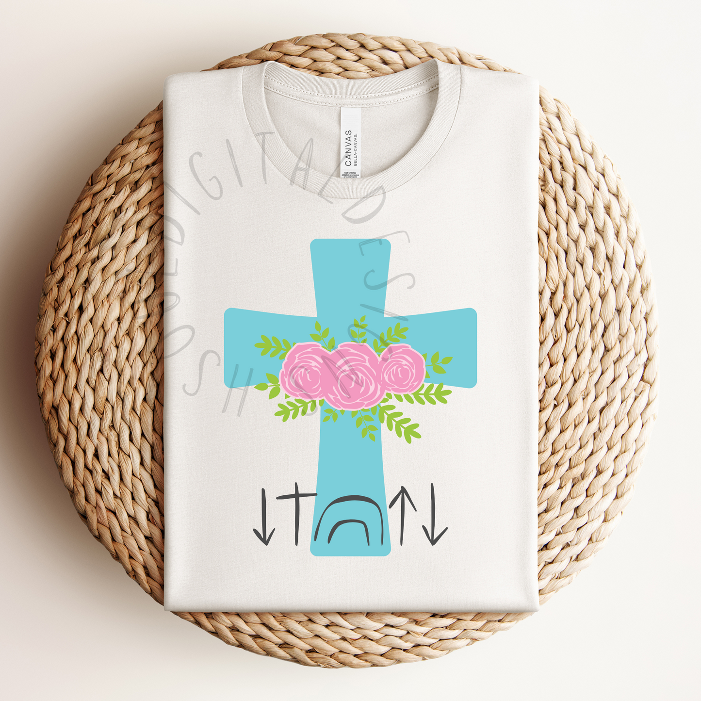 Easter Cross Symbol Bottom DIGITAL DOWNLOAD