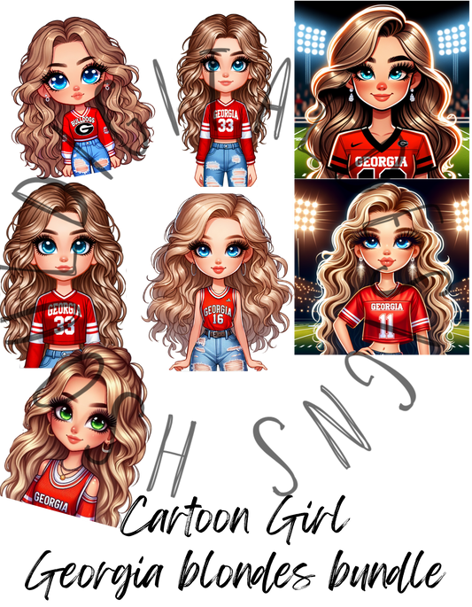 GA Cartoon Girl Bundle DIGITAL DOWNLOAD