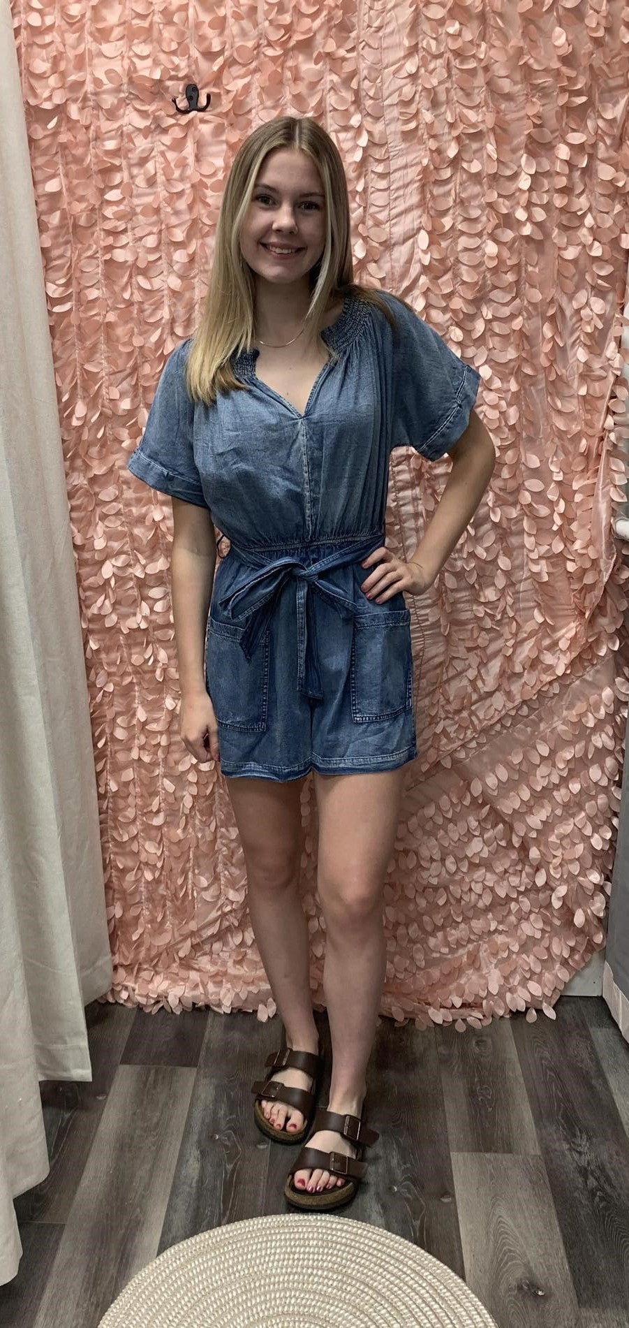 Denim Romper