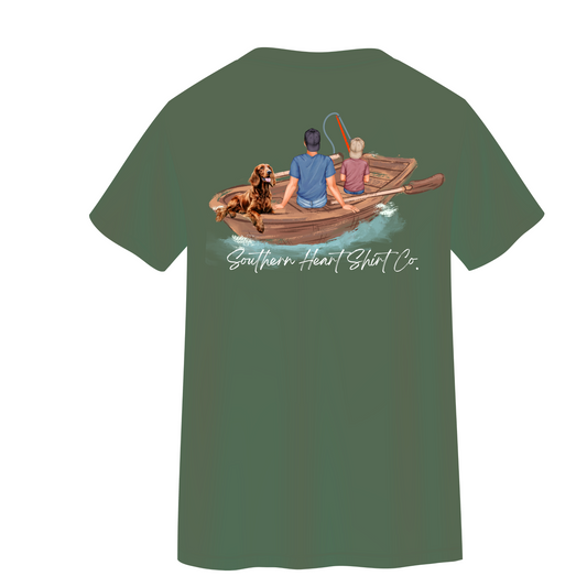 Dad and Son Fishing- Southern Heart Shirt Co- Made to order