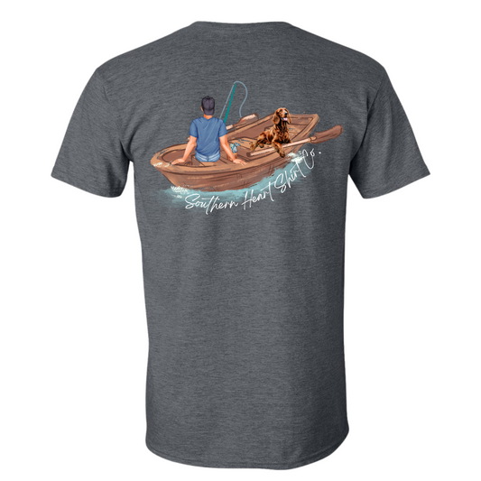 Man Fishing- Southern Heart Shirt Co- Made to order