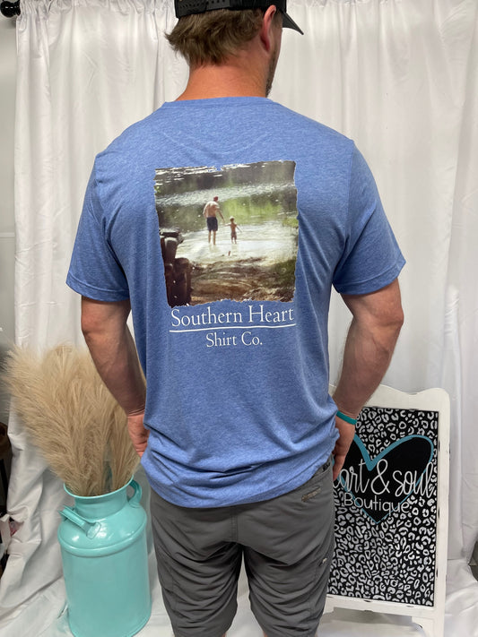 Southern Heart Dad and Son Tee